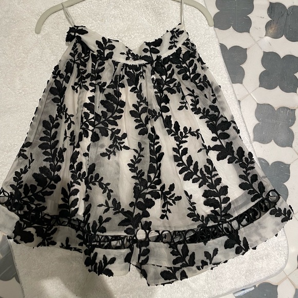Zimmermann Black Velvet floral skirt - Picture 2 of 4